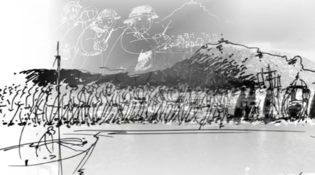 Τάκης Βαρελάς, "Περιφορά του Επιταφίου στη Σαλαμίνα" - Videoart εμπνευσμένο από τη «Μεγαλοβδομάδα» του Πέτρου Φουρίκη