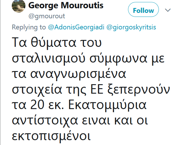 Το τουίτερ απαντά στα μαθήματα ιστορίας οπαδών του Φιλελευθερισμού