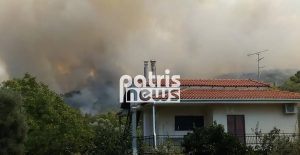 Αμαλιάδα: Μεγάλη πυρκαγιά σε εξέλιξη στη Δαφνιώτισσα – Εκκενώνεται το χωριό (PHOTOS)