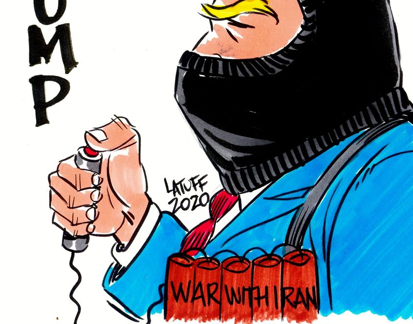 Ο τρομοκράτης -12 Σκίτσα του Carlos Latuff μετά τη δολοφονία του στρατηγού Σουλεϊμανί στη Βαγδάτη